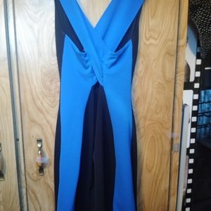 BLACK AND BLUE  DRESS